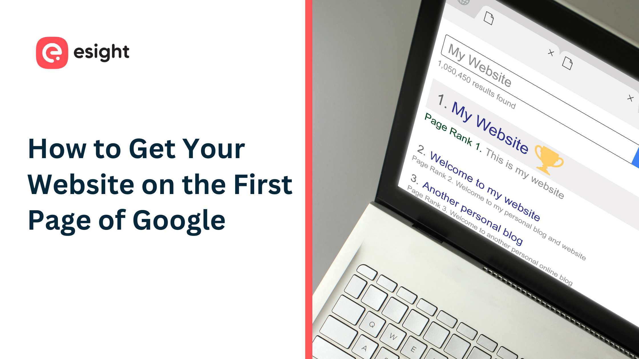 How to Get Your Website on the First Page of Google