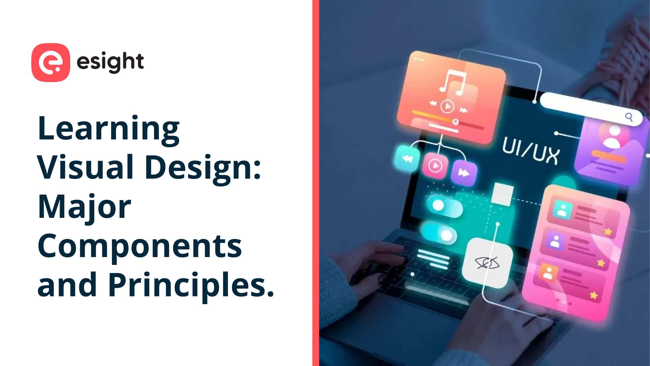 Modern visual web design elements