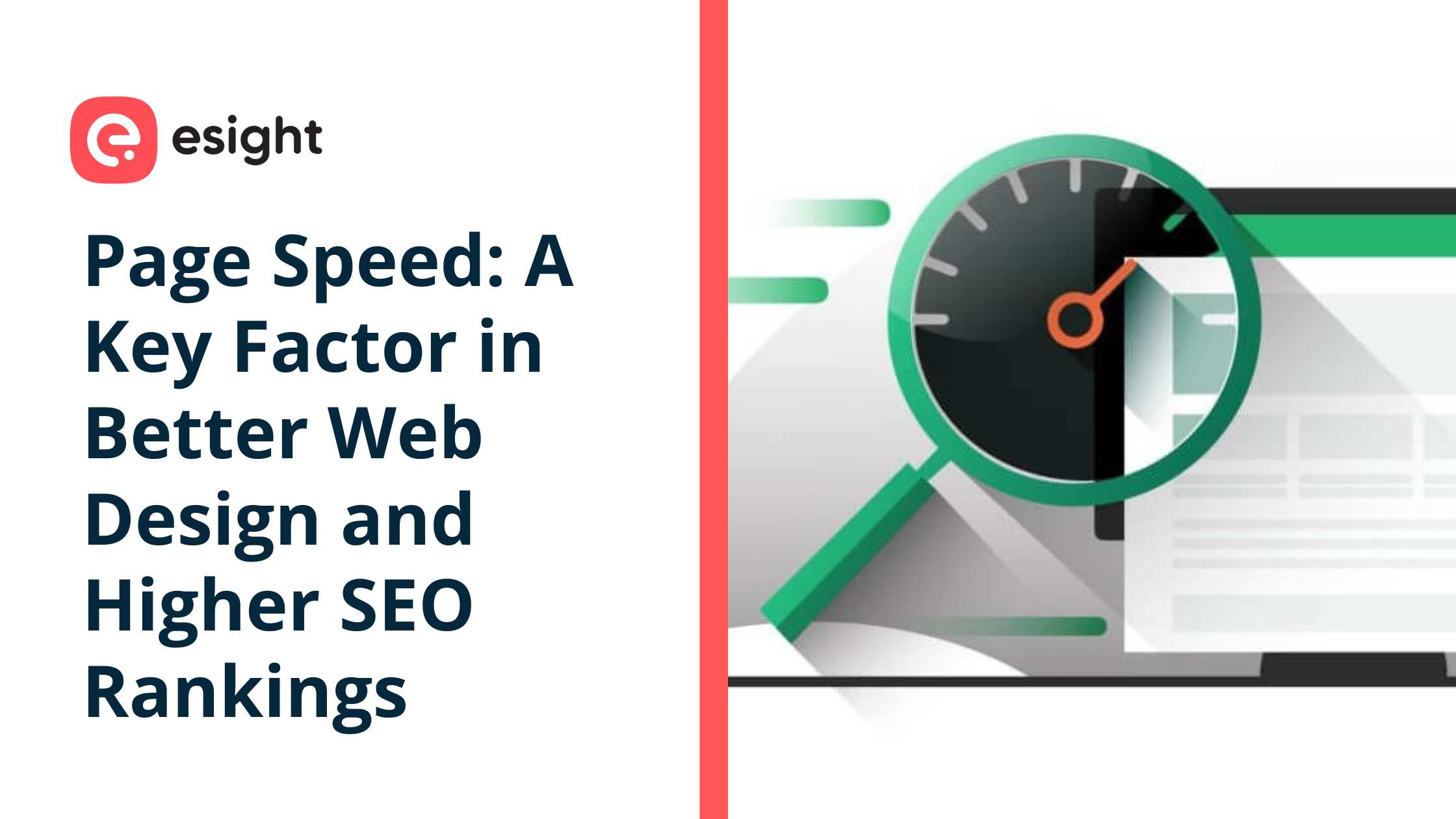 Fast-loading website design by Esight Solutions